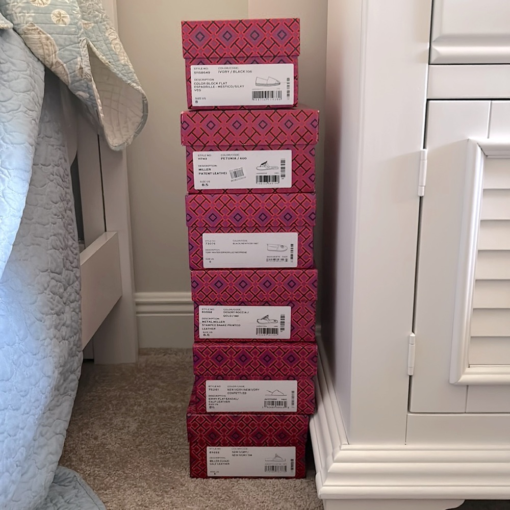 Tory Burch Assorted Shoe Boxes- Empty